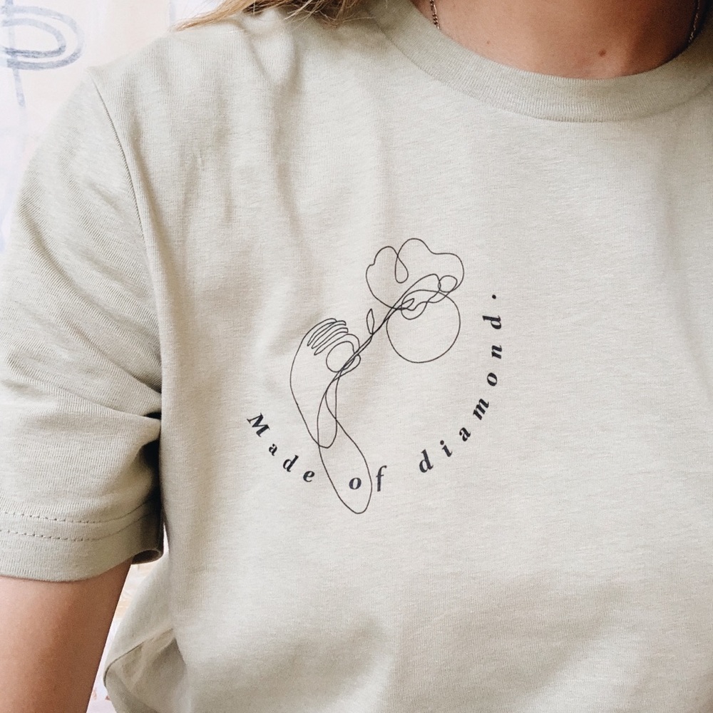 Made Of Diamond Logo — Original Art Designer Tee